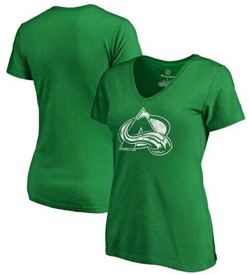Women Colorado Avalanche Fanatics Branded Plus Sizes St. Patrick's Day White Logo T-Shirt Kelly Green FengYun,We sell and wholesale Women Colorado Avalanche Fanatics Branded Plus Sizes St. Patrick's Day White Logo T-Shirt Kelly Green FengYun on line form chian!